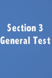 Section 3 General Test, Section 3 General Test